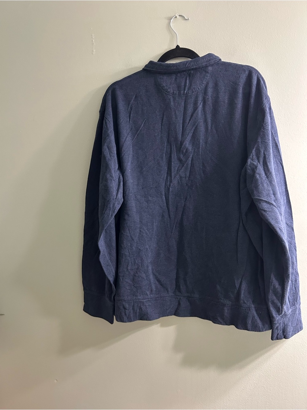 Polo Ralph Lauren navy blue quarter zip sweater pull over preppy - Picture 5 of 5